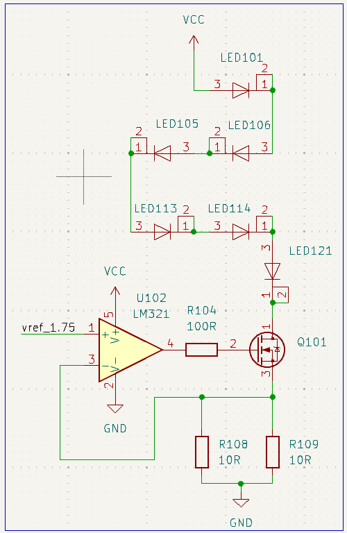 Constant current LED driver circuit
